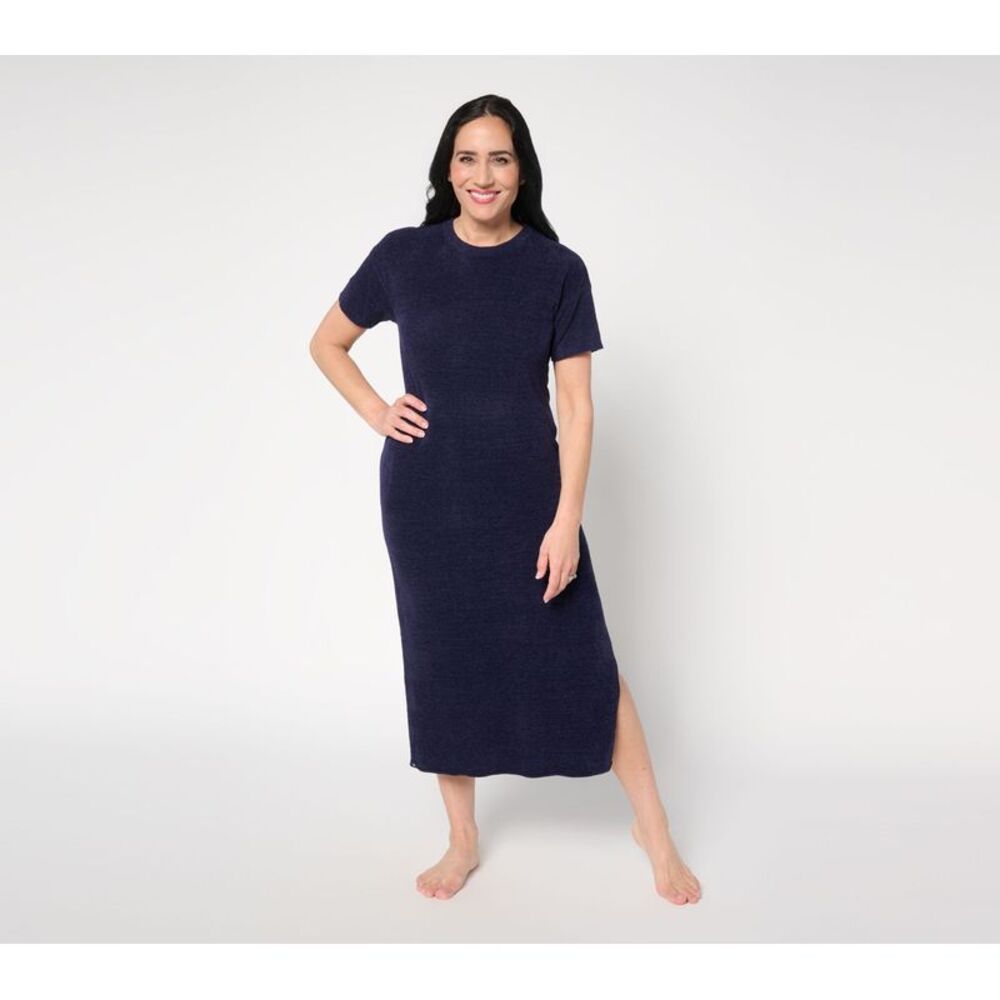Barefoot Dreams Women's Dress Sz XS Tall CozyChic Ultra Lite Short Blue A710206